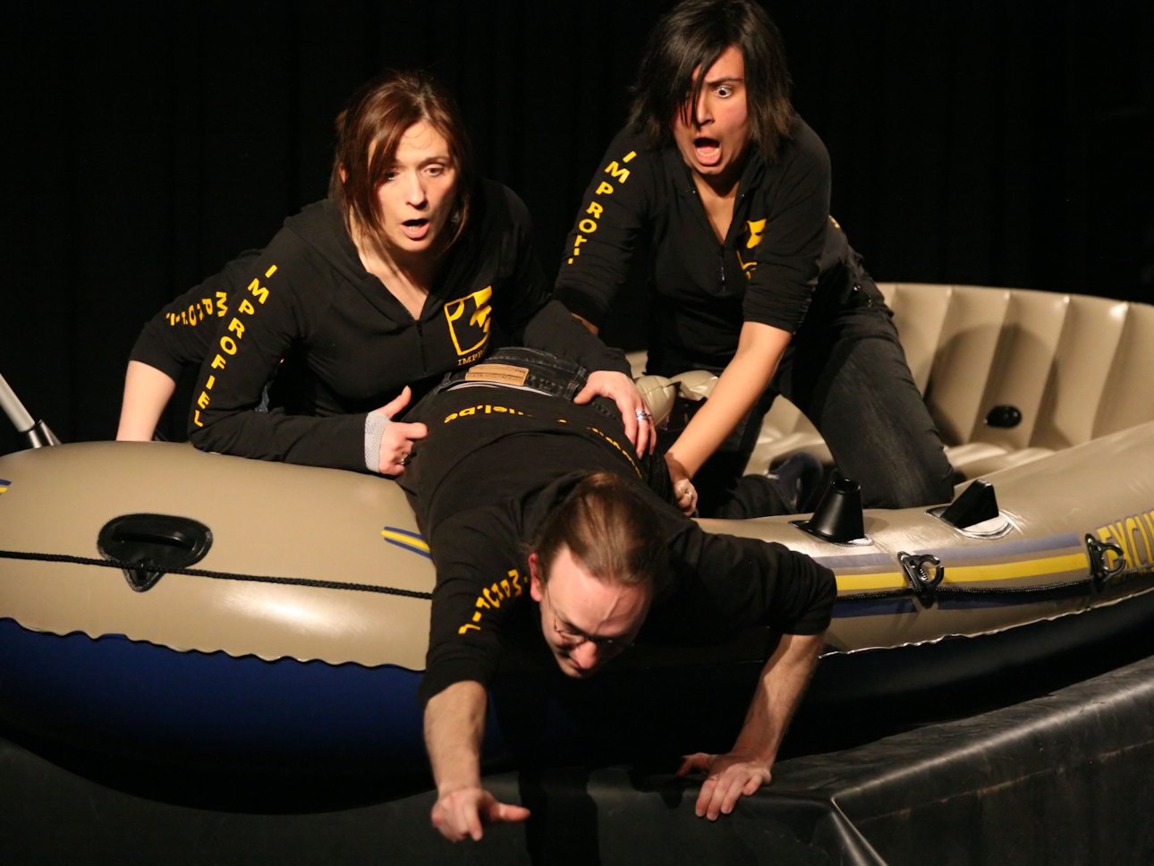 Improfiel speelt de boot