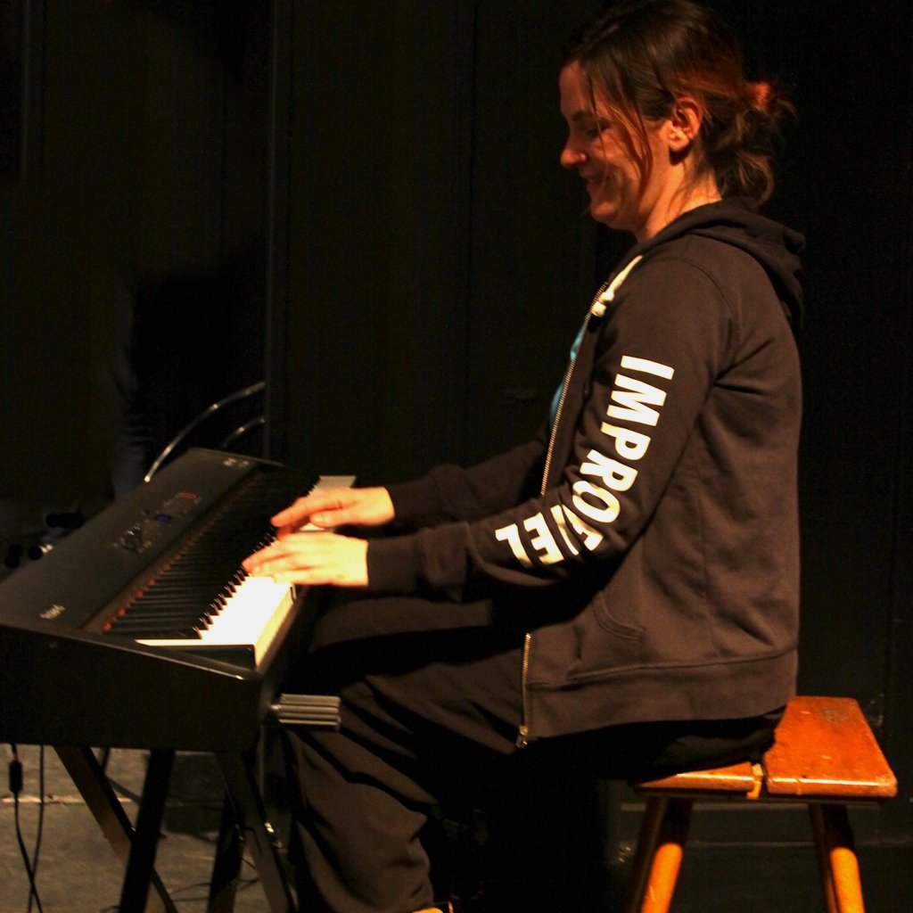 Piano tijdens optreden